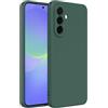 Captor Cover Custodia Colorata in Silicone Liquido per Samsung Galaxy A36 5G, Alta Qualità con Bordo Rialzato per Schermo e Protezione Fotocamera Morbida Con Microfibra Interna (Verde Scuro)