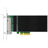 GLOTRENDS ST7419 Scheda di rete 2.5 Gb con 4 porte RJ45, controller Intel I226-V, PCIe 3.1 x4, profilo ribassato, supporto per l'avvio PXE, per router, NAS, ESXi e Proxmox