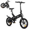 DYU A16 Bicicletta Elettrica, Telaio in Lega di Magnesio Leggero, 16 Tire Bici Elettrica Portatile con Batteria Rimovibile 36V 10Ah, Autonomia di 55KM, Sistema di Ammortizzazione, E-bike Pieghevole