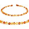 Baltic Secret Selected Baltic Amber Collana in ambra naturale fatta a mano, gioielli in ambra per donne, uomini e tutta la famiglia, gioielli naturali unici, idea regalo perfetta e portafortuna, 42 cm, Ambra, Ambra