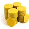 Smartdealspro 100 mini contatori da poker in plastica opaca, 32 mm, con scatola portaoggetti (dorata)