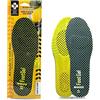 Footgel - Solette per Scarpe Lavoro Works® | Solette Gel Uomo/Donna per Uso Quotidiano Traspiranti e Confortevoli | Stabilizzanti, Ridurre i Dolori a Piedi e Zona Lombare | Arancione, Taglie 48-52