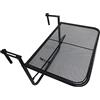 Outsunny Tavolino da Balcone Pieghevole in Metallo con 3 Altezze Regolabili, Tavolo da Appendere alla Ringhiera, 60x56.5x45cm, Nero