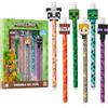 MINECRAFT Penna Cancellabile Set, Penne Colorate con Gomme Pacco da 6, Materiale Scolastico