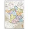 Maps International Carta della Francia 84,1 x 118,9 cm - Poster delle Regioni e dei Dipartimenti Francesi Visitati - Maps International + di 50 anni di esperienza nella cartografia