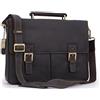 VISCONTI - Vera Pelle - Borsa portadocumenti/Borsa a Tracolla uomo/Borse a Spalla/iPad / A4 Borsa Messenger a Tracolla con una cinghia per Lavoro - 18716 Berlin - OLIO MARRONE