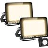 SKYWORLD 2 x Fari Led da Esterno con Sensore di Movimento, 30W 3000LM