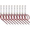 HUAZIZ 10 pz Precablato Bianco Caldo Striscia Led 3528 SMD LED Luce Autoadesiva 12 V ~ 18 V 20 CM per il modello treno layout