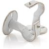 GIRASOLE HOME Staffa Aperta per Asta da Tenda 2 Pezzi Supporto per Soffitto e Parete in Ferro Resistente per Bastoni dal Diametro di 18-20 mm (Bianco e Oro)