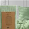 Hausfelder Federa per cuscino in mussola, 40 x 60 cm, in cotone traspirante, con certificazione Oeko-TEX, 40 x 60 cm, morbida, colore verde