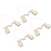 PATIKIL 78mm Portalampada R7S, Pz4 Portalampada in Ceramica con Attacco Alogeno per Lampadina, Connettore Convertitore a Doppia Estremità con Cavo, Multicolore Bianco