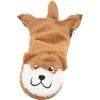 JACK AND VANILLA, Giocattolo di peluche lontra marrone per cani 60 cm, design realistico, sonoro e lavabile, ideale per giochi interattivi, colore brillante, modello flatties