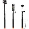 K&F CONCEPT Treppiede Selfie Invisibile 2 in 1 66, Compatibile con Insta360 X5/X4/X3, DJI Pocket 3/4, Action 5Pro/6/4/3, Osmo 360, GoPro, Luna Ultra, Manico Regolabile
