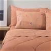Bassetti Completo Letto Matrimoniale 100% Cotone - Collezione DREAM - (1 Lenzuolo Sopra 240x280 + 1 Lenzuolo Sotto Con Angoli 175x200 + 2 Federe 50x80cm) - Powder P1