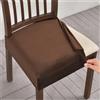 ZZDZW Coprisedie no Schienale 2/4/6 Pezzi, Copri Sedie Da Cucina, Coprisedie Elasticizzato, Coprisedia Antigraffio Gatto, Copri Sedia Soggiorno, Coprisedie Universali Sala Da Pranzo ( Color : Coffee , Size