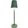 EMPOTEC Lampada Led Pollicino da Comodino Tavolo Scrivania Ricaricabile Usb in Metallo Senza Fili Dimmerabile Accensione Touch Tricolor Luce Calda Naturale Fredda 3000K 4500K 6500K 107 Lumen Verde