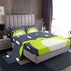 Loussiesd Cartoon Frog Lenzuola Animali 3D Set di biancheria da letto Pioggia Carino Animale Rana Verde Grigio Lenzuola Per Bambini Adulti Set di Lenzuola Ultra Morbido Singolo Size