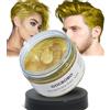 GOCBOBO Temporanea Cera Colorata per Capelli Lavabile Oro Cera per Tinta per Capelli Uomo Donna DIY Cera per Capelli di Colore per Festa Cosplay Halloween 4,23 Oz
