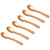 Marzoon Heim Söhne Set di 6 cucchiai in vetro acrilico, circa 12,2 cm, incantevoli cucchiai per uova in effetto madreperla per momenti indimenticabili durante la colazione, il dessert e altro ancora