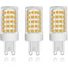 ZFQ Confezione da 3 Lampadine a LED G9 da 10W equivalenti a 150W Alogene, 86 LED, 1000Lm, Angolo di Diffusione 360°, Ultra Luminose, AC 220-240V, Non Dimmerabile, 3000K Bianco Caldo