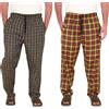 biyya® Confezione da 2 pantaloni pigiama da uomo in tessuto di cotone, a quadri, biancheria da notte a quadri, abbigliamento da notte S-3XL, MCP-165-C, XXXL