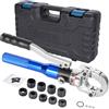 AMZCNC Pinza idraulica per crimpatura Ø12-28mm in rame per tubi idraulici strumento per pressa con 5 pezzi di rame 12.15.18.22.28 mm e 4 pezzi PEX-AL-PEX 16.20.26.32 mm