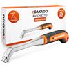Gakago Raschietto - Lama triangolare di alta qualità in resistente carburo di tungsteno - Raschietto universale ergonomico e antiscivolo per legno, metallo, cemento o pietra