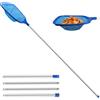 Jsdoin 161cm Retino per Piscina Pulizia, Rete a Maglia Fine dello Skimmer per Foglie Retina Raccogli Foglie Stabile con Asta Telescopica per Piscina, Spa, Laghetti, Sorgenti Termali