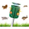 babikeen Repellente per Gatti, Dissuasori per Piccioni, Ultrasonico Solare Alimentato Animale Deterrente 5 Modalità per Cani, Gatti, Uccelli, Topi, Volpi, Piccioni