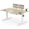 Devoko Scrivania Regolabile in Altezza 140 x 80 cm, Scrivania da Ufficio con Sistemi Anti-Collisione e Funzione di Memoria, Tavolo didattico Ergonomica Elettrica, Rovere