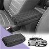 LUWU Compatibile con Dacia Sandero 3 / Stepway 3 / Dacia Jogger 2021-2024 2025 Copertura per Bracciolo Centrale Coperchio Sandero 3 Copertura di Protezione Braccioli in Pelle PU (4CM Addensato)