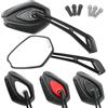 Area1 Coppia di specchietti retrovisori universali per moto, omologati, 2 x filettatura M10 + adattatore sinistro, adatti a Duke, Super-Duke 390, 790, SMC/R, Z900, Z750, Z650