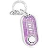 OFF WE GO Cover Chiave Guscio Custodia Chiavi per Fiat 500 Lancia Ypslon Brava Bravo Cabrio Nuova Doblo Ducato Grande Punto Panda Qubo Coprichiave con Portachiavi Macchina Telecomando Auto, Viola