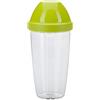 Westmark Shaker/Shaker con inserto rimovibile, Capacità: 0,5 l, Altezza: 18,7 cm, Plastica, Senza BPA, Maxi, Colore: Trasparente/Verde, 3090227A