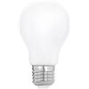 Eglo E27 LED, lampadina opalina, 9 Watt (equivalente a 75 Watt), 1055 lumen, luce bianco caldo, 2700k, lampadina A60, Ø 6 cm
