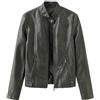 Generico Giacca da Donna in Similpelle da Motocicletta Primaverile e Autunnale Giacca Casual Corta Biker Donna Chiodo In Vera Pelle Donna Nero Giubbotto Donna Pelle Nero