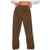 Generic Pantaloni da Donna Inverno Autunno Flanella vestibilità Ampia Caldi Pantaloni Fuzzy Pantaloni Pantaloni Collant Collant Donna 2025, P-195 Marrone, 4XL