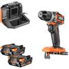 AEG - Trapano avvitatore SUBCOMPACT 18 Volt BRUSHLESS, 65 Nm, consegnato in valigetta con 2 batterie da 2,0 Ah e caricatore - BS18SBL-202C