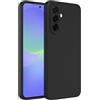 Captor Cover Custodia Colorata in Silicone Liquido per Samsung Galaxy A36 5G, Alta Qualità con Bordo Rialzato per Schermo e Protezione Fotocamera Morbida Con Microfibra Interna (Nero)
