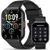HOIFA Smartwatch Uomo Donna, 1.96 HD Orologio Smartwatch con Chiamate, 113+ Sportive Smart Watch con 24H Cardiofrequenzimetro/SpO2/Sonno/Contapassi, IP68 Orologio Fitness per Android iOS,2025 Nero