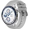 GIOPUEY Cinturini Compatibile con OnePlus Watch 3/2/2R, Morbido Silicone Cinturino [Resistente all'Usura] [Traspirante] - Grey