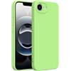 Captor Cover iPhone 16e Custodia Colorata in Silicone Liquido, Antiurto, Bordo Rialzato per Schermo e Protezione Fotocamera, Morbida Con Microfibra Interna per iPhone 16e Cover (Verde)