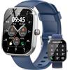 Csasan Smartwatch con Effettua/Risposta Chiamate, 1.91'' HD Orologio Smartwatch Uomo con Contapassi/Sonno/Cardiofrequenzimetro, 110+ Modalità Sportive Fitness Tracker, IP68 Smart Watch per iOS Android Blu