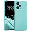 kwmobile Custodia Compatibile con Xiaomi Redmi Note 12 Pro 5G Cover - Protezione Back Case Morbida - Silicone TPU Effetto Metallizzato menta metallizzato
