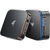 NiPoGi AK1 Plus Mini PC Ιntel 12TH Alder Lake-N100(hasta 3.4GHz,6W),16GB DDR4/1TB M.2 SSD,Minicomputer,2xHDMI,4K@60HZ,BT4.2/WiFi5,RJ45
