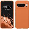 kwmobile Cover per Google Pixel 8 Pro Custodia - Back Case per Smartphone in Silicone TPU - Protezione Gommata - albicocca calda