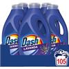 Dash Detersivo Liquido Lavatrice, 105 Lavaggi (21x5), Lavanda, Rimuove Le Macchie, Dona Freschezza, Efficace A Freddo E In Cicli Brevi