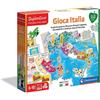 Clementoni Sapientino - Gioca Italia, Gioco Educativo Bambini 6-10 Anni, con Puzzle 153 Pezzi, 20 Regioni Sagomate, Monumenti 3D e Schede, Made in Italy, Linea Play for Future, Lingua Italiana, 16314