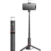 KOMI Treppiede per selfie stick con luce - Treppiede per telefono allungabile con telecomando wireless ricaricabile all-in-one compatibile con iPhone 15 14 pro max, Samsung, Android, iOS
