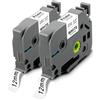 Pristar 2x Compatibile Nastri per Brother P-Touch, TZc-231 TZ-231 TZe-231 per TZe 12mm Etichette per P-Touch PT-H100R PT-H105 PT-H100LB PT-H110 PT-H107B D400 D210 E100 D600VP H105 H107 H100R